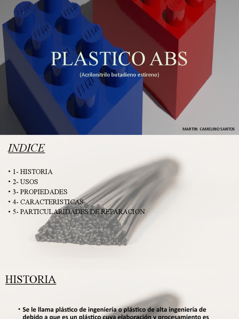 Plastico Abs | PDF | Química | Química de polímeros