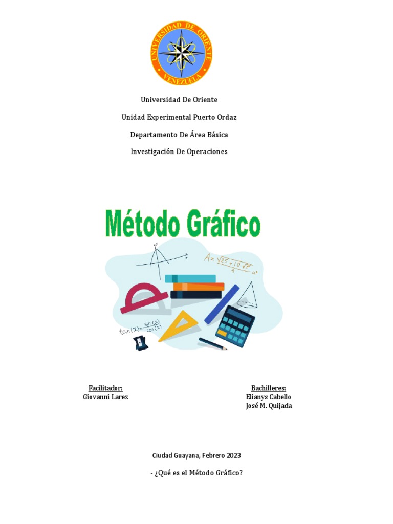 Método Gráfico en Programación Lineal | PDF