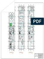 Plano de planta de edificio con escaleras y distribución