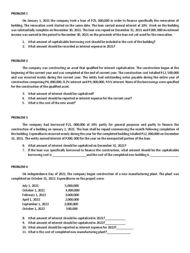 Calculating Capitalized Interest and Interest Expense for Construction