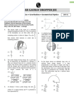DPP 01 Gravitation + Geometrical Optics + Electrostatics Physics