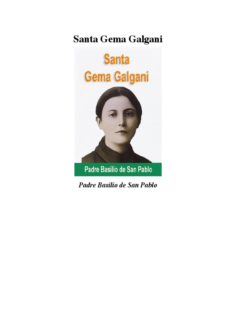 Santa Gema Galgani | PDF | eucaristía | Santo