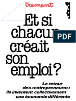 Et Si Chacun Creait Son Emploi Le Retour