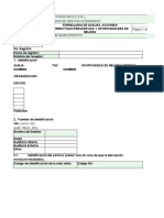 Formulario de Quejas y Acciones Correctivas