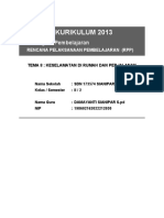 RPP SD KELAS 2 TEMA 8 - Keselamatan Di Rumah Dan Perjalanan