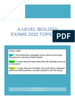 A Level Biology Exams 2022 Topics Dkqcz7