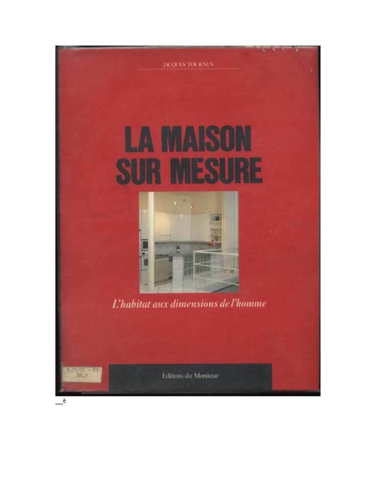 Jacques Tournus - La Maison Sur Mesure (1991) - Libgen - Li
