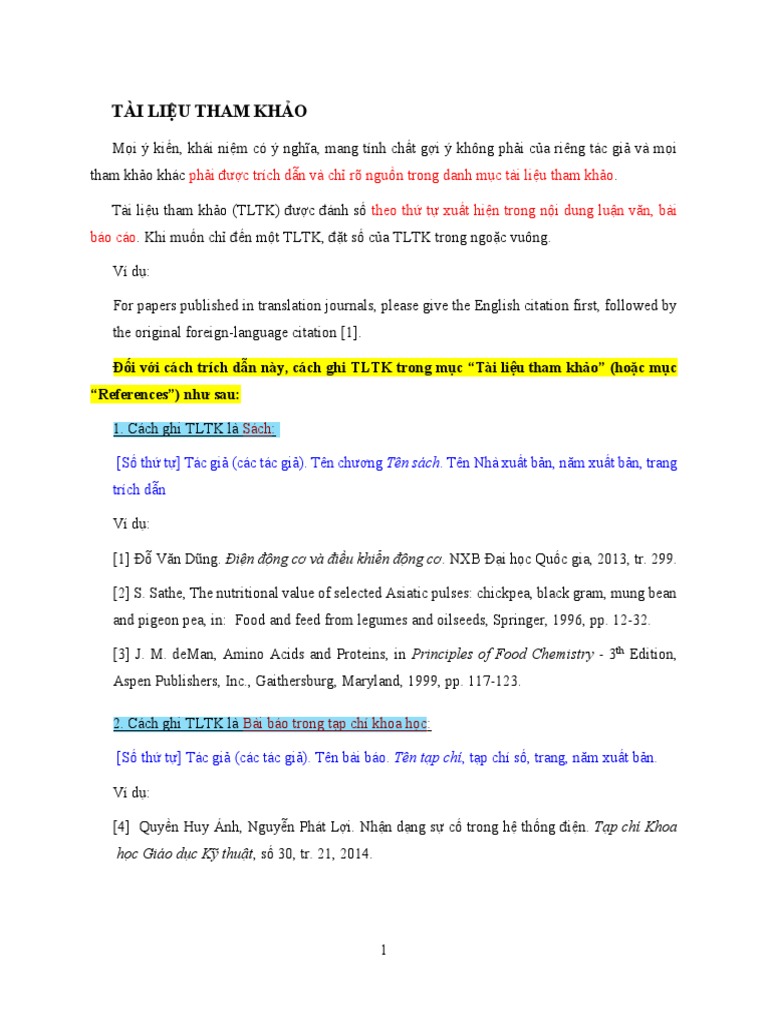 CÁCH TRÍCH DẪN TLTK | PDF