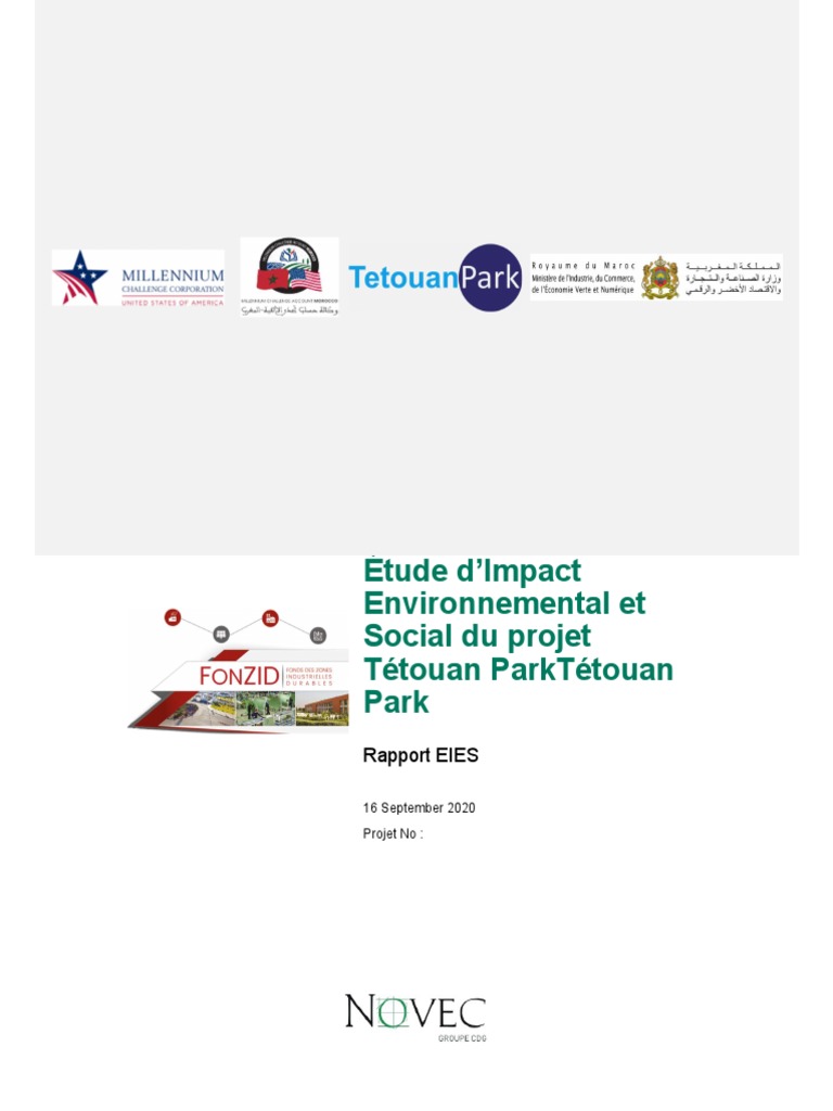 Impact Environnemental du Projet Tétouan | PDF | Environnement naturel ...
