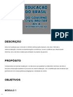 Educação Do Brasil - Do Governo Civil-Militar Até A Redemocratização