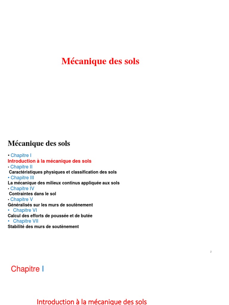 Introduction à la mécanique des sols | PDF | Sol (pédologie ...