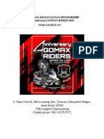 Sponsorship 4th Anniversary GOMAX RIDERS 2022