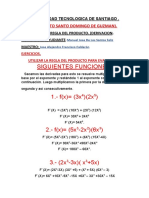 2DO. PARCIAL.  LA REGLA DEL PRODUCTO. CALCULO I