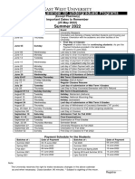 Academic Calendar For Undergraduate Programs: Summer 2022