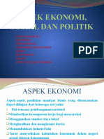 Aspek Ekonomi, Sosial Dan Politik PPT Yusi