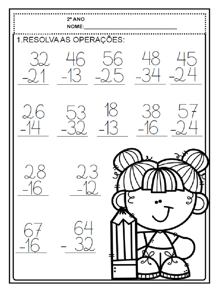 MATEMÁTICA - operações de adição e subtração - 2º ano fundamental | PDF