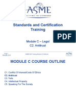 Standards and Certification Training: Module C - Legal C2. Antitrust