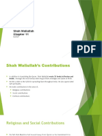 Shah Waliullah Contributions