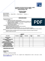 Formulário de avaliação de resumo de pesquisa UNIRIO