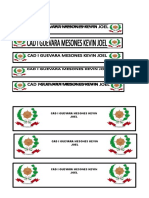 Cad Asp Montes Blancas Edmar Aron: Letrero de Nombre de Estante Y Ropoero