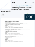 Test Bank For Management Global Edition by Robbins 15th Edition Chapter 01 - 1 Management, 15e - Studocu