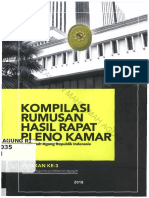 Kompilasi Rumusan Hasil Rapat Pleno Kamar