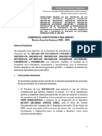 Dict. PL 4147 (Adelanto de Elecciones) 03.03.23