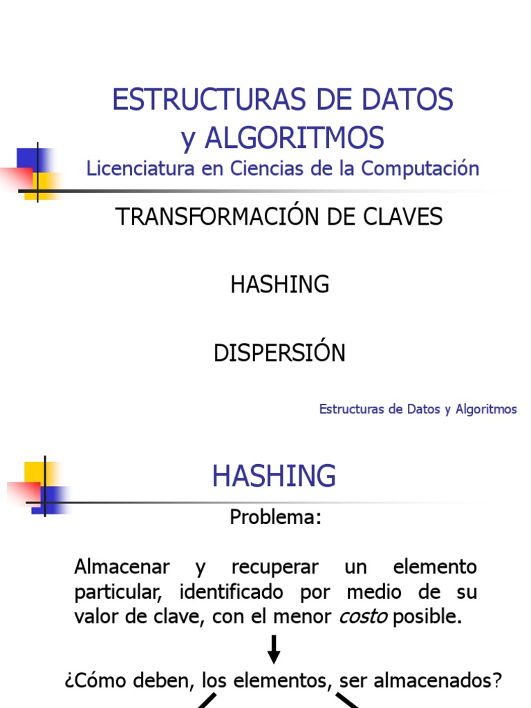 Tad Tabla Hash | PDF | Informática | Ingeniería de software