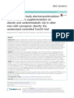 Effect of Whole-Body Electromyostimulation and or Protein Supplementation On Obesity and Cardiometabolic Risk in Older Men With Sarcopenic Obesity The Randomized Controlled FranSO Trial.
