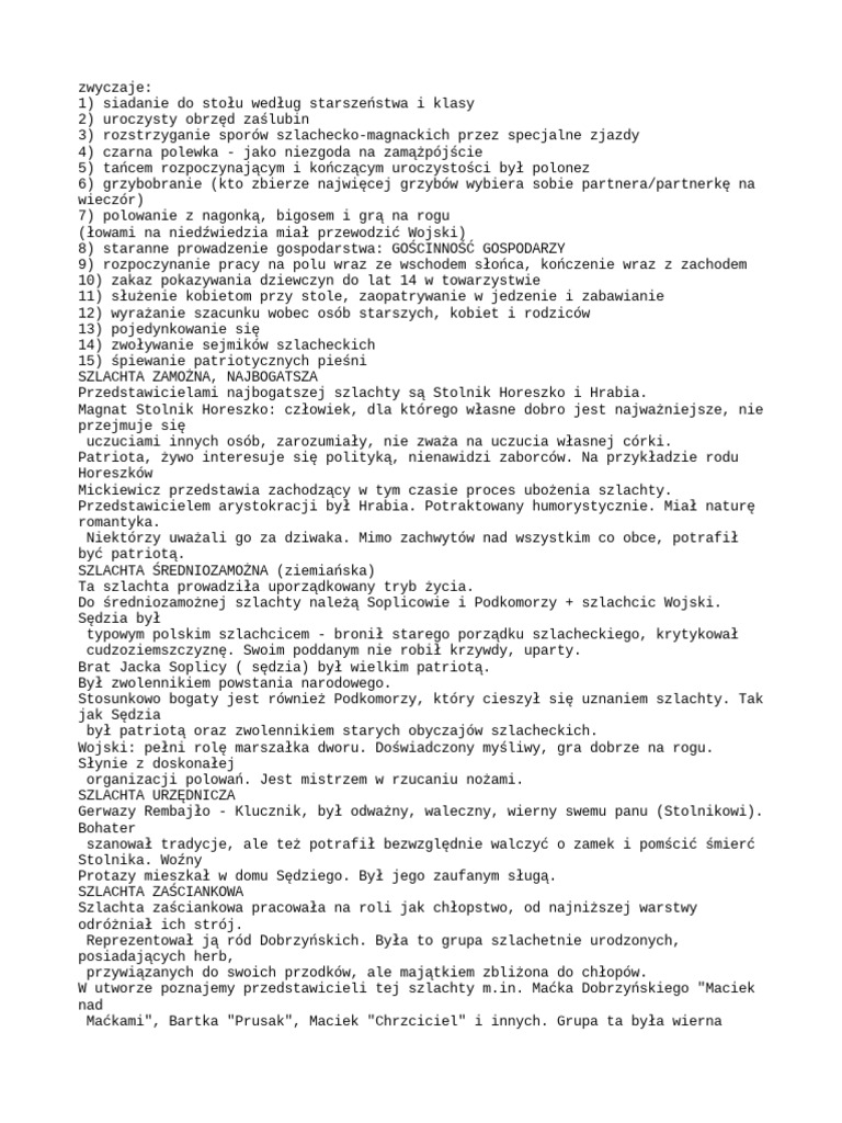 Pan Tadeusz | PDF