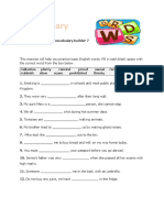 Basic English vocabulary practice worksheet