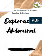 Exploración Abdominal