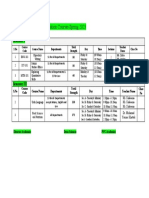 Schedule for General Education Courses Spring 2023