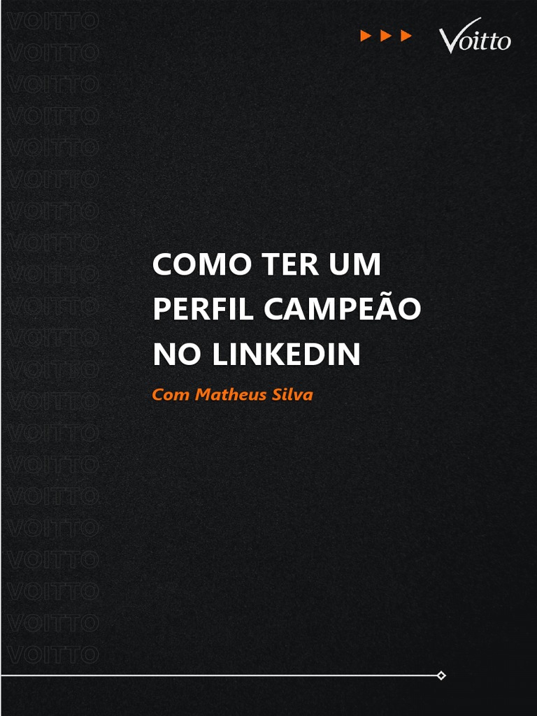 Guia Completo para Criar um Perfil Campeão no LinkedIn | PDF | Hashtag ...