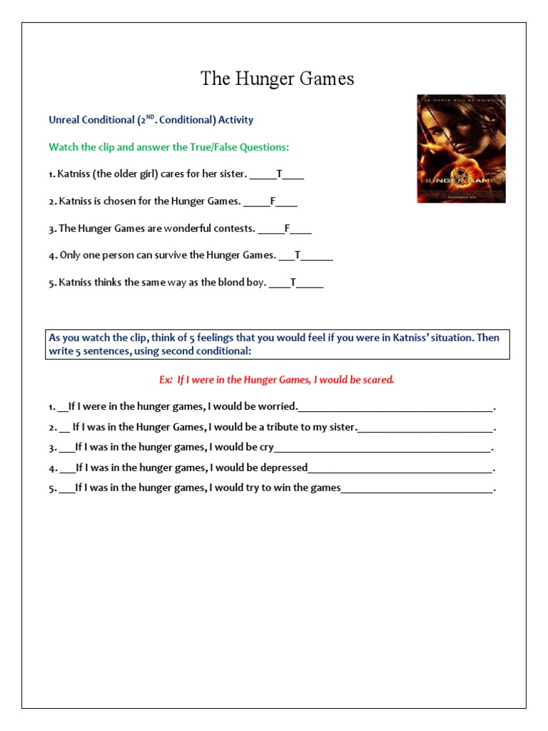 Hunger Games Summary Activity | PDF
