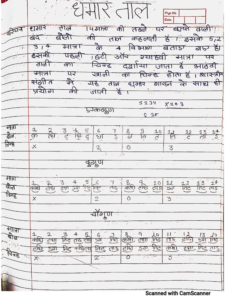 Dhamar Taal | PDF