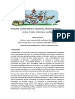 Muramatsu 2016 Economia Comportamental e Economia Da Escolha Publica