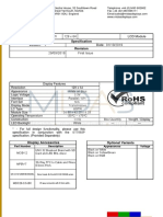 Specification Revision: MCCOG128064B12W-BNMLW 128 X 64 LCD Module Date: 01/10/2019 29/09/2019 First Issue