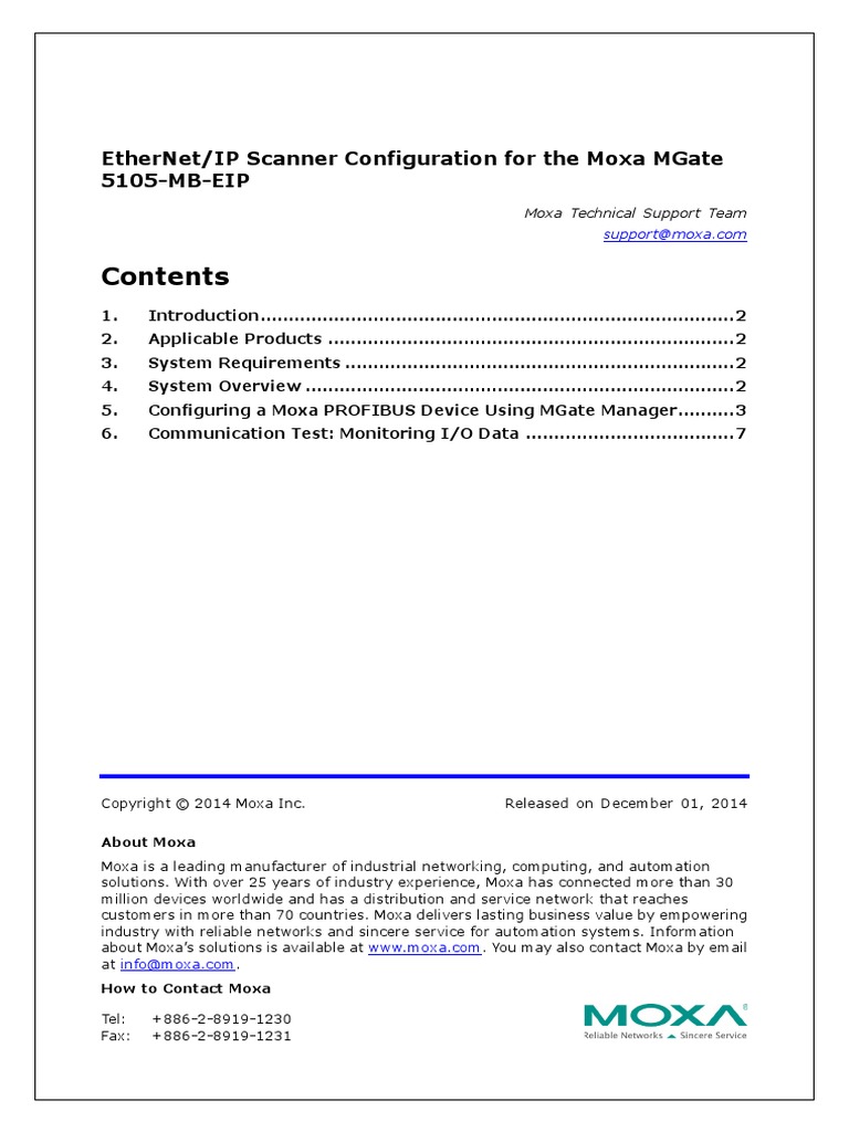 Moxa Tech Note - EtherNet IP Scanner Configuration For MGate 5105-MB ...