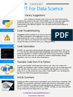 ChatGPT For DataScience CheatSheet v1.0