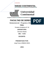 Producto Académico N° 02 - Universidad continental - Jorge Franco Armaza Deza - Derechos Reales