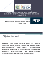 Presentacion Manual para Selección Psicofisiológica de Brigadistas en Empresas de Servicios, Comercio e Industrial - MP