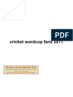 Cricket Wordcup Fans 2011