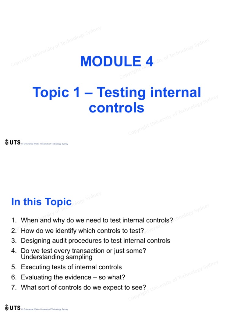 Module 4 Topic 1 UTS | PDF | Audit | Business