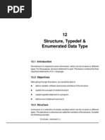 12 Structure, Typedef & Enumerated Data Type: L L L L