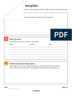 8d Worksheet Template