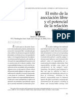 El Mito de La Asociación Libre y El Potencial de La Relación Analítica - Irwin Hoffman