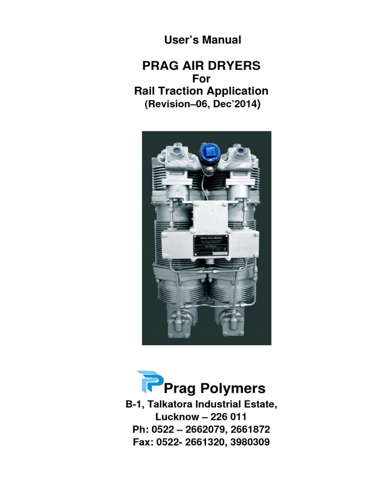 Air Dryer Manual Prag PDF Humidity Valve