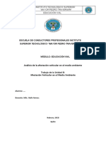 Tarea Análisis Afectación Vehicular Medio Amb.