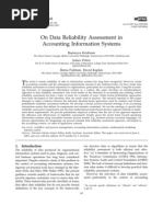 On Data Reliability Assessment in Accounting Information Systems